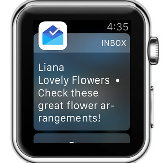 gmail on apple watch