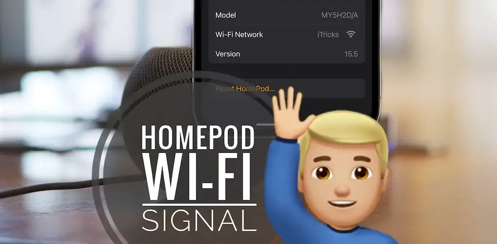 Wi-Fi сигнал HomePod