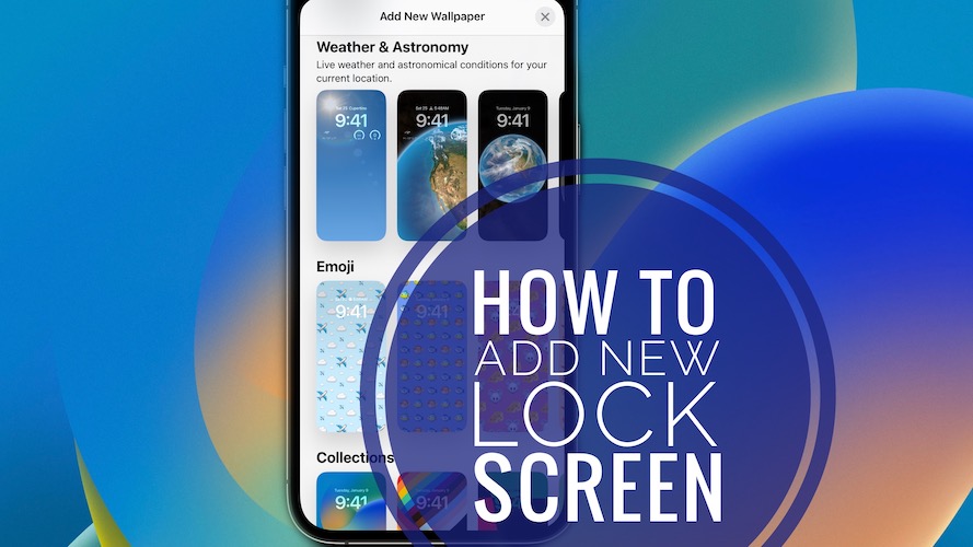 Добавить новый экран блокировки в iOS 16