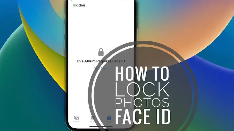 Блокировка фотографий с помощью Face ID