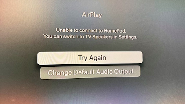 Стереопара homepod не подключается к Apple TV