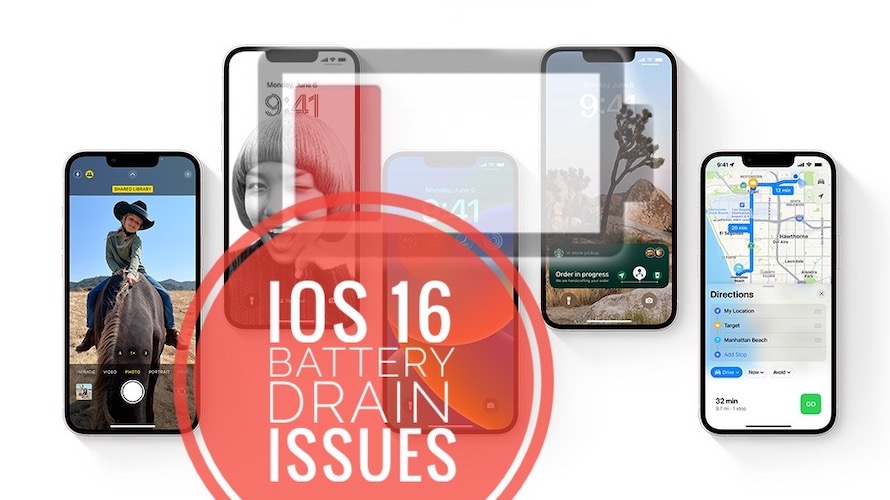 Проблема разрядки батареи iOS 16
