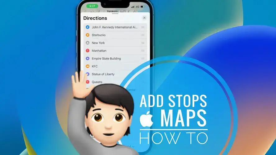 Добавление остановок в Apple Maps