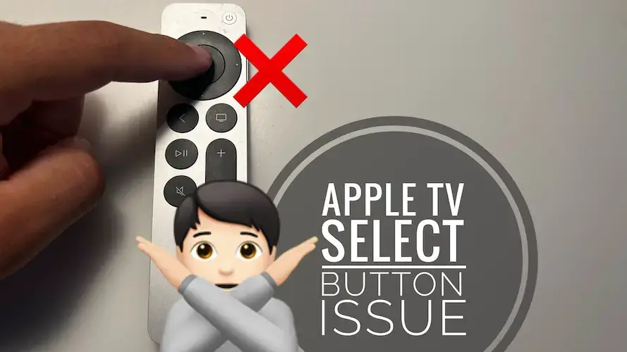 Кнопка выбора пульта Apple TV не работает