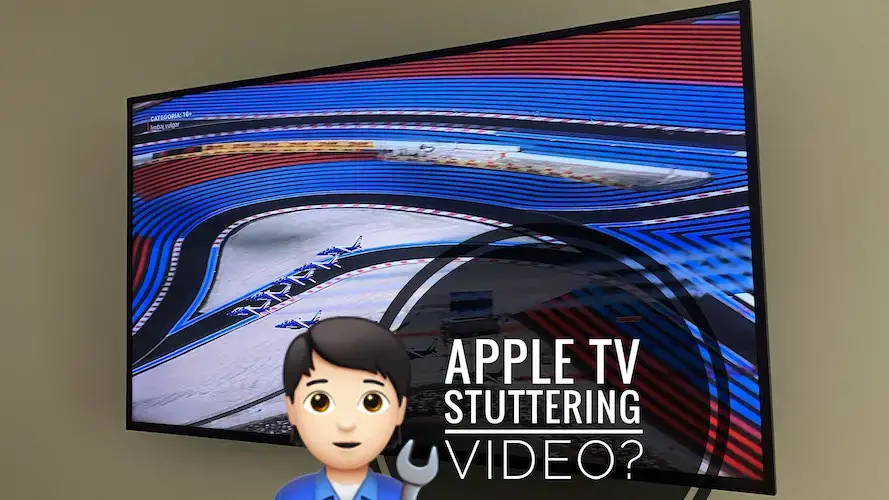 Видео заикания Apple TV