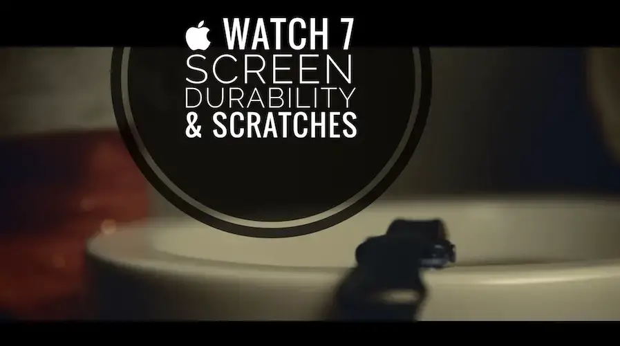 Скриншот объявления о долговечности экрана Apple Watch 7