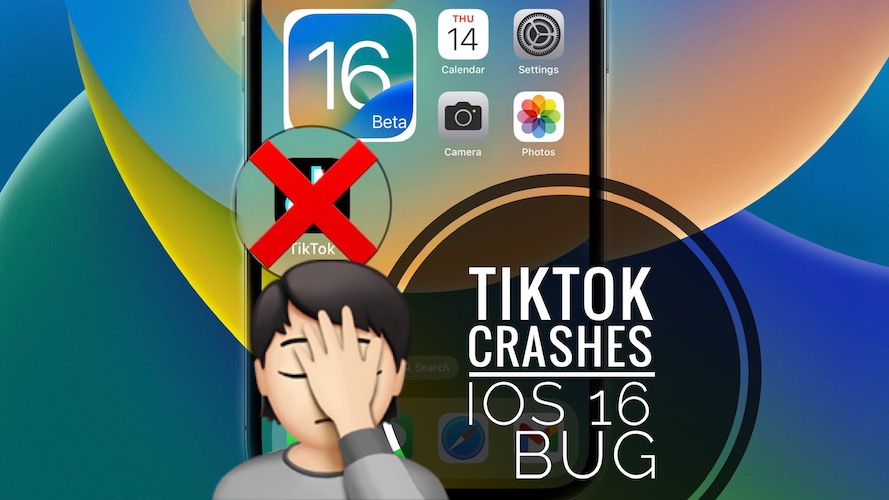 Tiktok падает на iOS 16