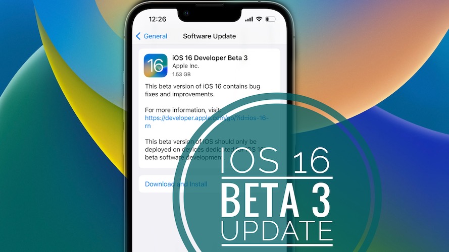 iOS 16 Бета 3