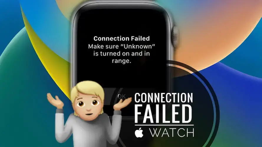 Ошибка подключения на Apple Watch