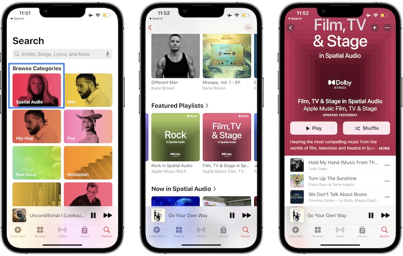 пространственное аудио Apple Music