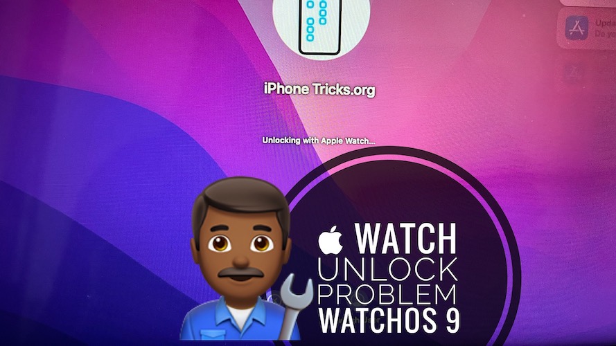 Apple Watch разблокируют Mac watchos 9, проблема
