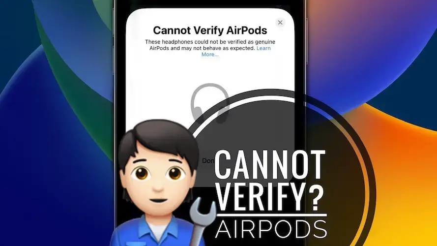 Не удается проверить всплывающее окно AirPods