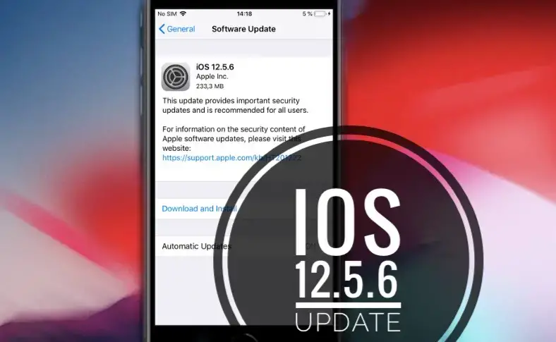 Обновление iOS 12.5.6