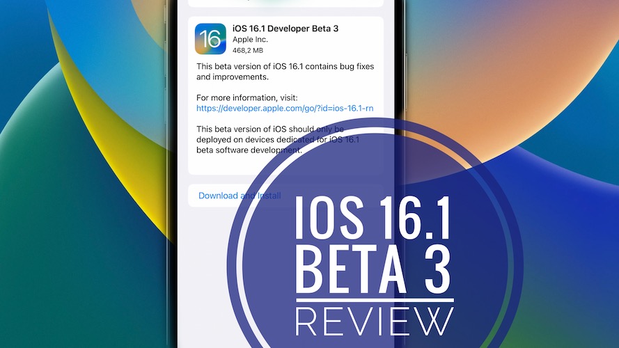 iOS 16.1 бета 3