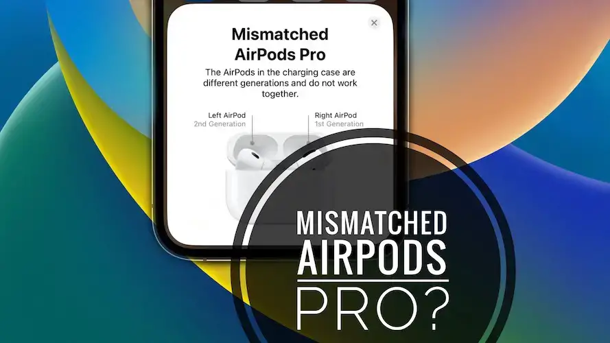 Уведомление о несоответствии AirPods Pro