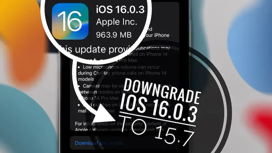 понизить iOS 16.0.3 до 15.7