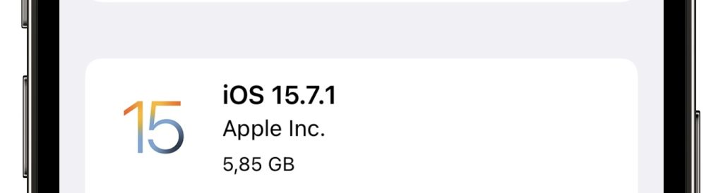Обновление iOS 15.7.1