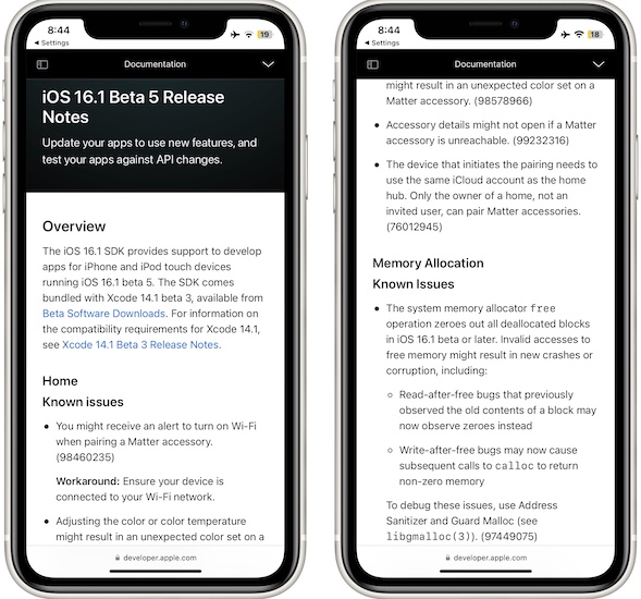 Примечания к выпуску iOS 16.1 beta 5