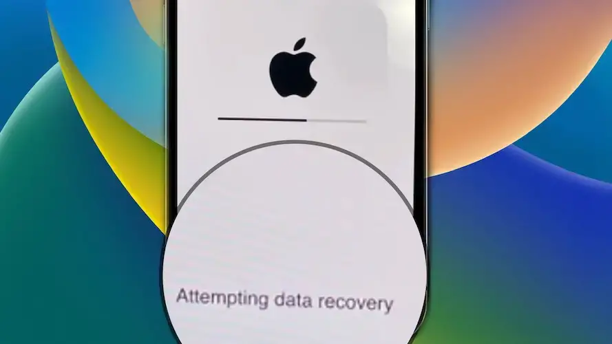iphone 14 пытается восстановить данные
