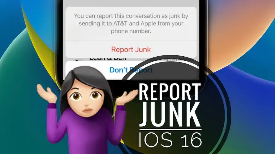 сообщить о мусоре ios 16
