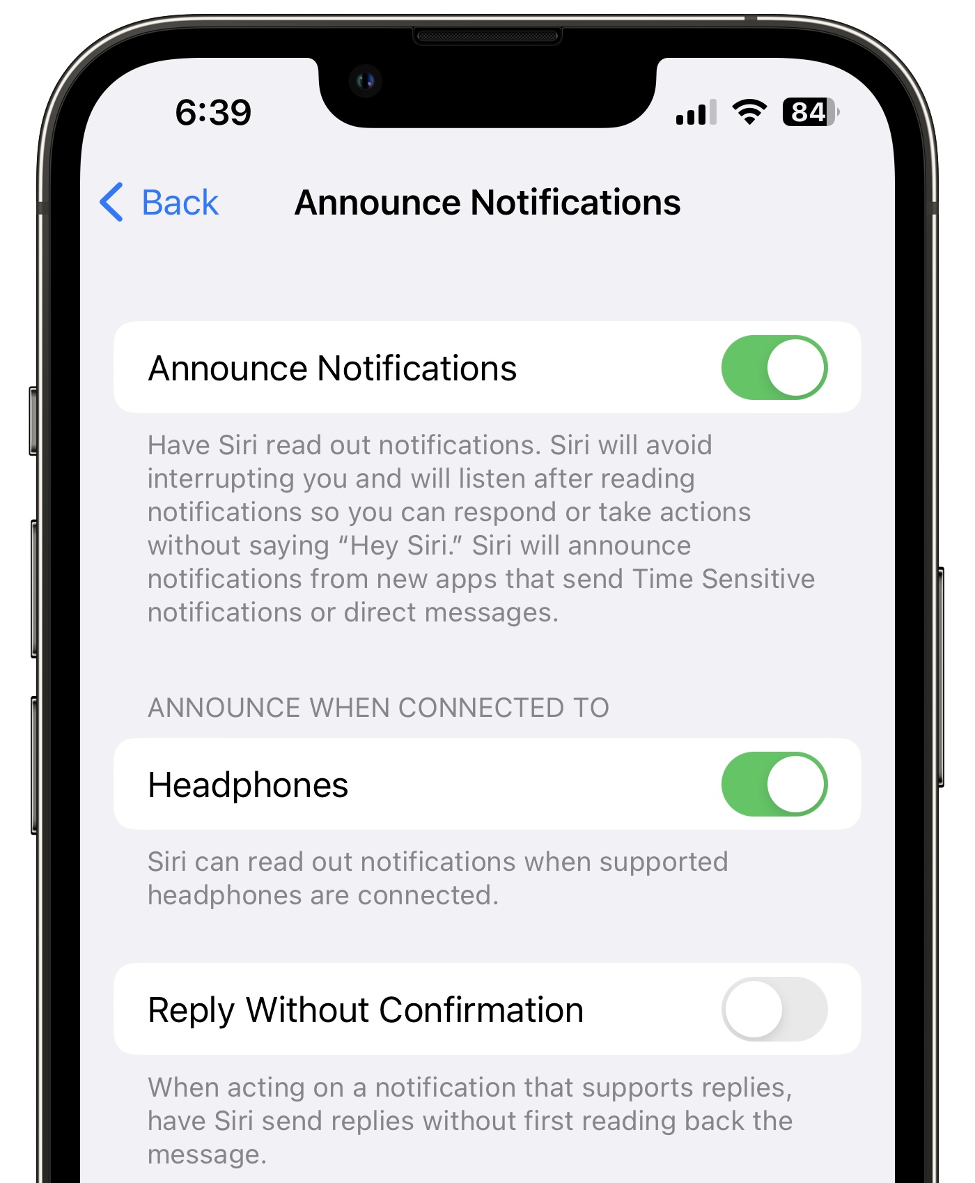 объявить уведомления ios 16 настройки