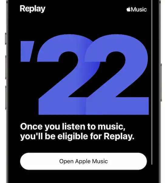 Apple Music Replay недоступен