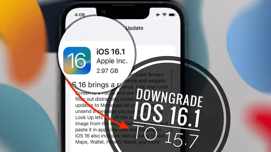 понизить iOS 16.1 до 15
