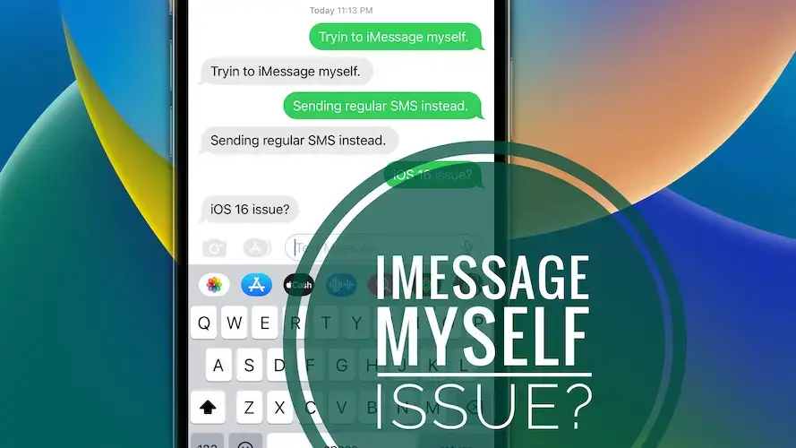 iMessage себя проблема с iOS 16