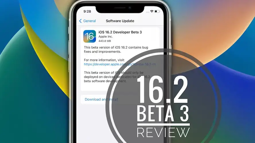 iOS 16.2 бета 3