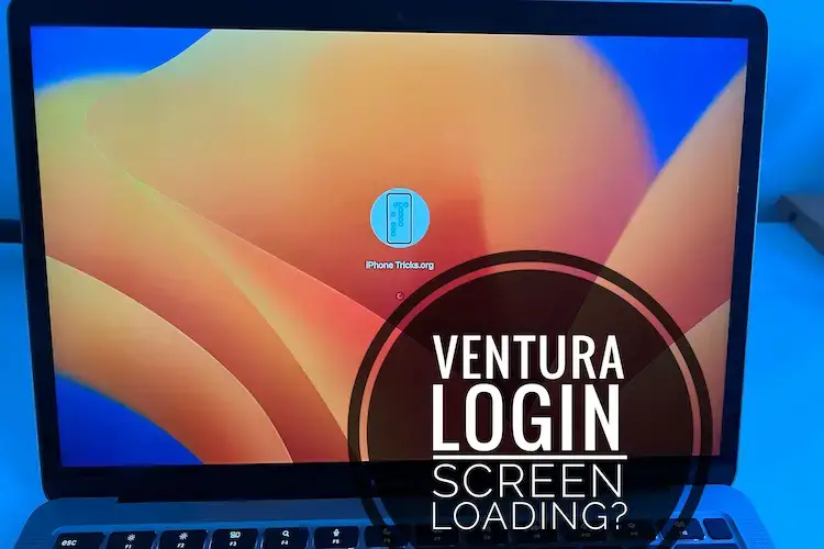 Загрузка экрана входа в macOS Ventura