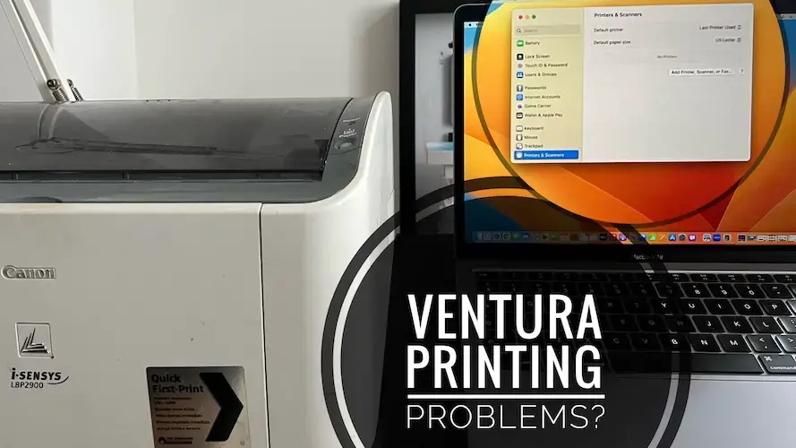 Проблемы с печатью в macOS Ventura
