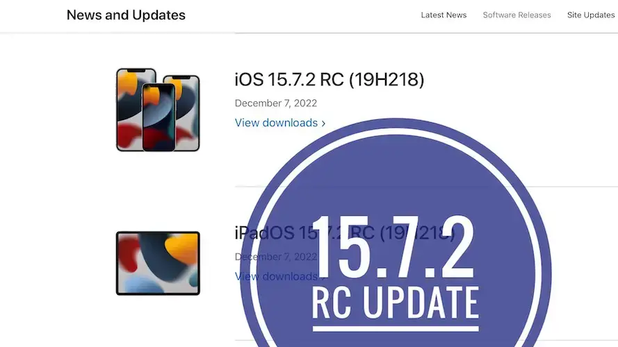 обновление iOS 15.7.2