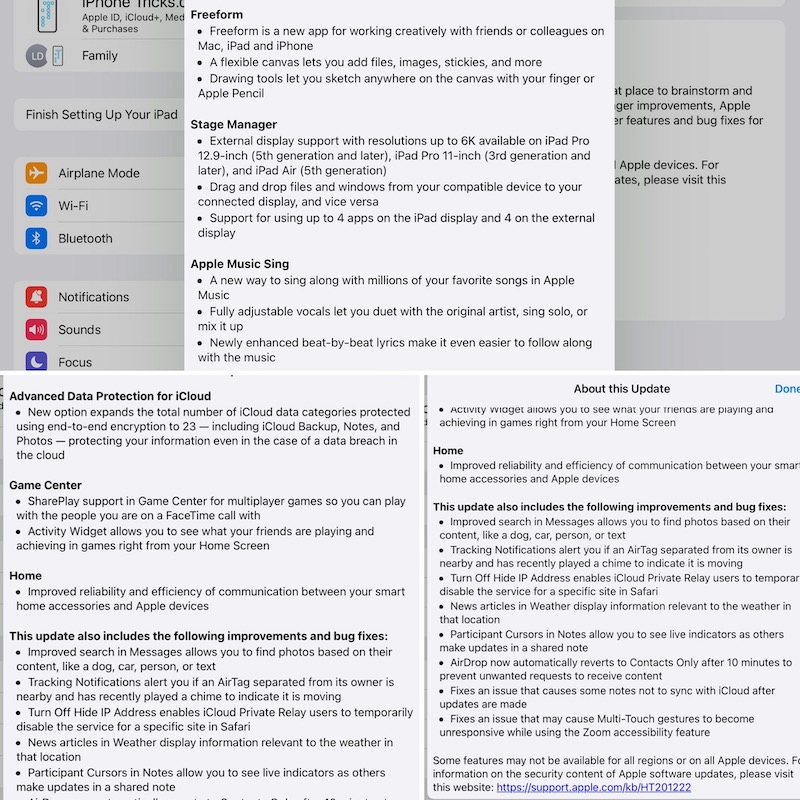 ipadOS 16.2 features