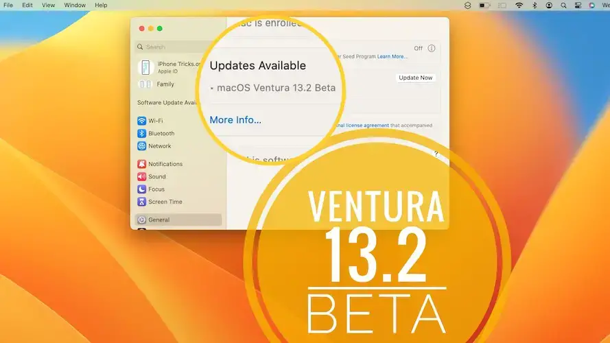 бета-версия macOS 13.2