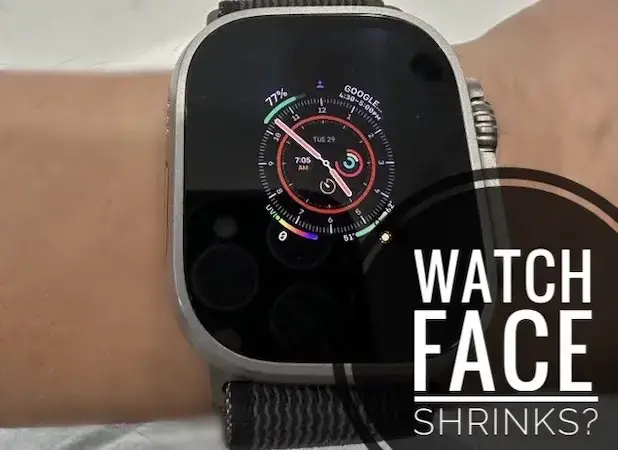 циферблат часов Apple уменьшился WatchOS 9