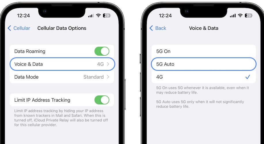 5g появляется на iphone 13 pro