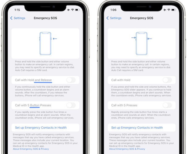 Emergency sos iOS 16.3 text improvements
