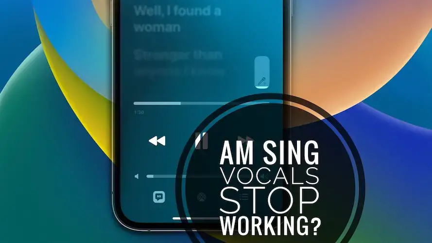 Apple Music петь вокал перестает работать