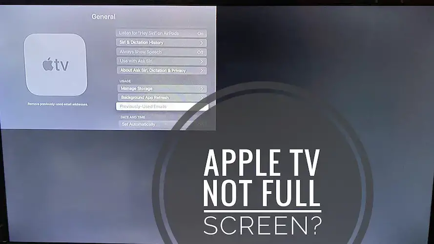 Apple TV не на весь экран на смарт тв