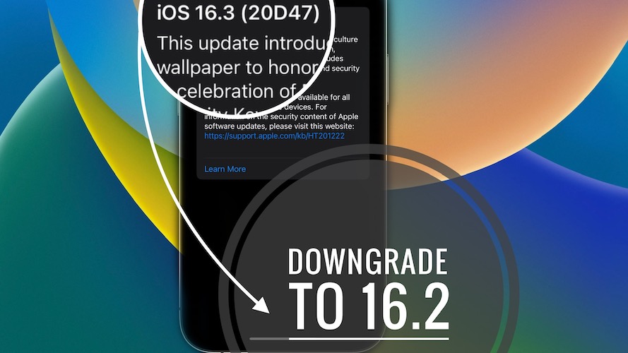 понизить ios 16.3 до ios 16.2