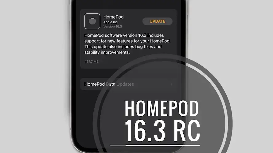 Обновление HomePod 16.3