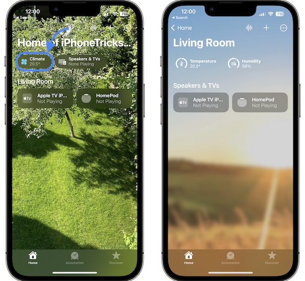 Температура и влажность HomePod