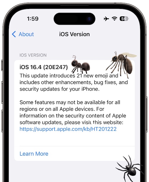 баги iOS 16.4
