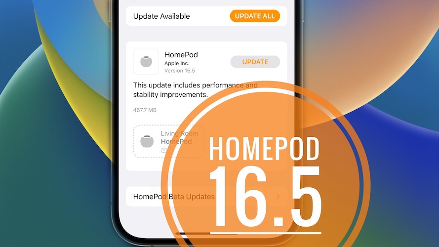 Обновление HomePod 16.5