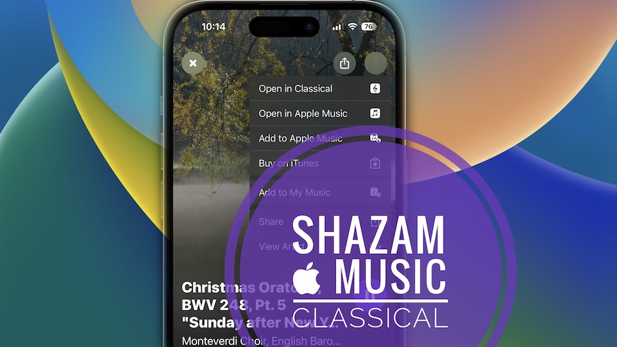 Поддержка Shazam Apple Music Classic