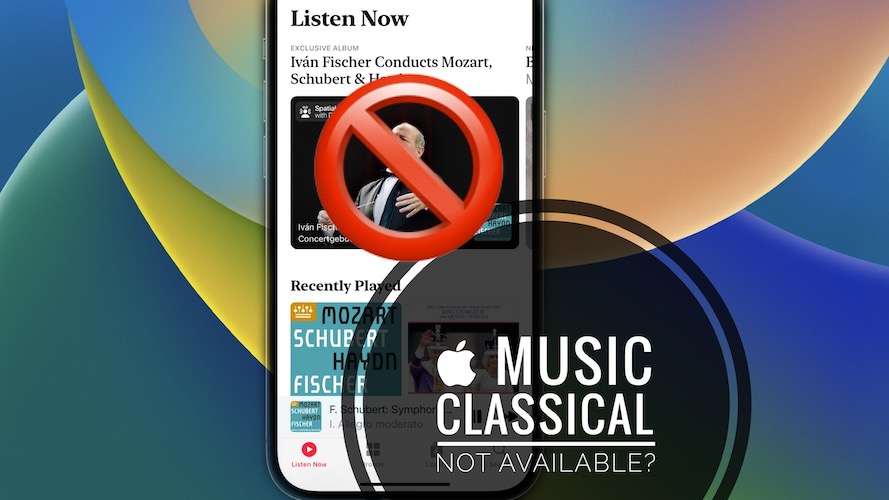 apple музыка классическая недоступна