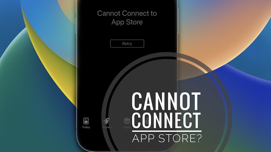 не удается подключиться к ошибке App Store