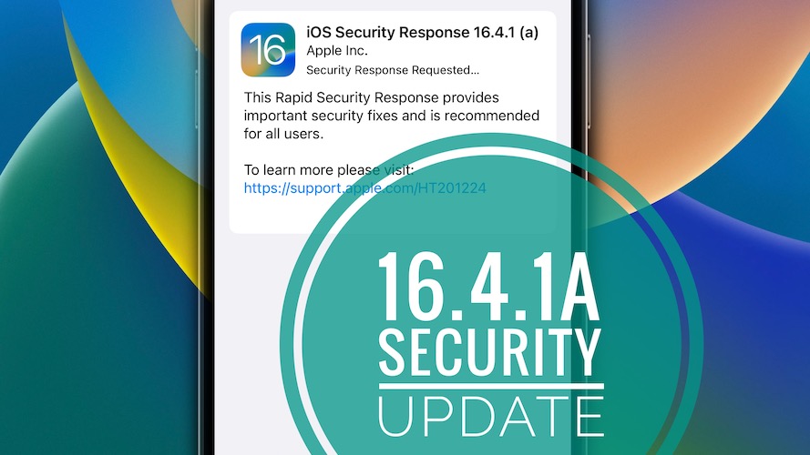 Обновление безопасности iOS 16.4.1a