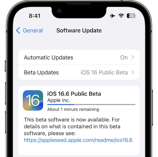 скачать бета-версию iOS 16.6