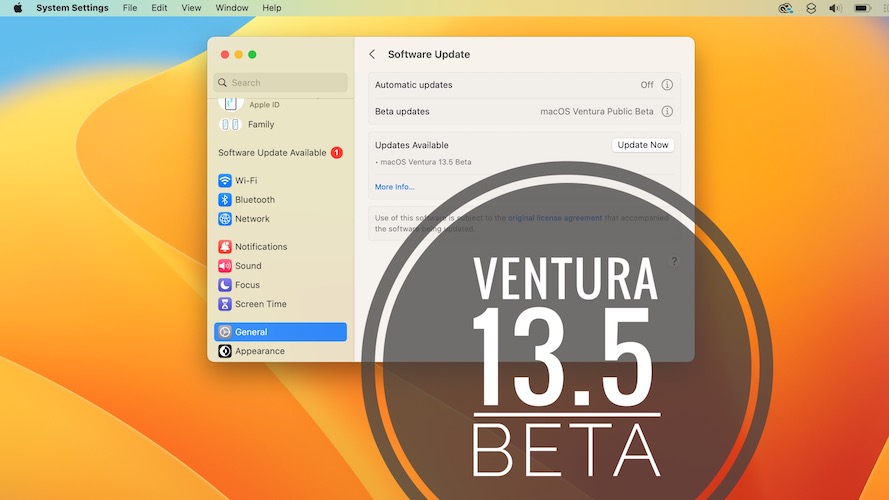 бета-версия macos 13.5